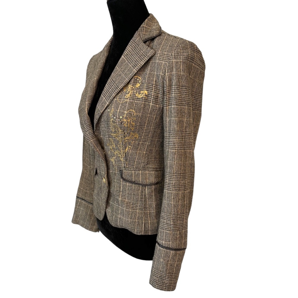 Dismero Metallic Plaid Jacket - Picture 3 of 10